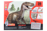 Tesání Velociraptor s omalovánky