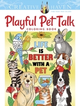  Creative Haven Playful Pet Talk Coloring Book