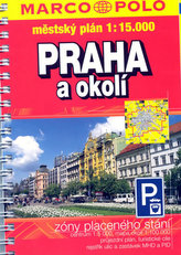Praha + okolí  1:15.000 městský plán