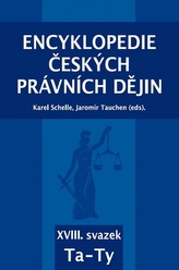  Encyklopedie českých právních dějin - XVIII. svazek
