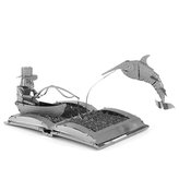 Metal Earth Stařec a moře Book Sculpture