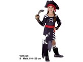 Kostým na karneval - Pirátka, 110-120 cm
