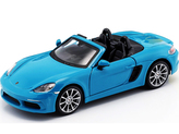 Bburago 1:24 Plus Porsche 718 Boxster Blue