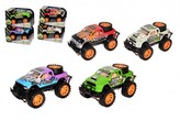Auto terénní pick up plast 21cm na setrvačník 2 barvy v krabičce 24x15x14cm
