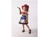Šaty na karneval - kovbojská dívka, 92 - 104 cm