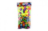 Bambulky základní a třpytivé 320 ks mix velikostí v sáčku 18x33cm