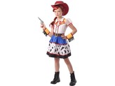 Šaty na karneval - kovbojská dívka, 110 - 120 cm