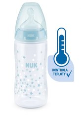 NUK FC Plus láhev s kontrolou teploty 300ml 1ks tyrkysová