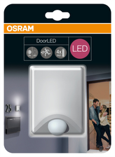 OSRAM LED Svítidlo mobilní   DoorLED UpDown Silver SENSOR 230V N/AW  0 noDIM A+ Plast 40lm 4000K h (blistr 1ks)