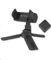 4smarts stativový držák pro telefony Pocket Tripod s dálkovým ovládáním, černá