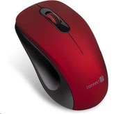 CONNECT IT \"MUTE\" bezdrátová optická tichá myš, USB, (+ 1x AA baterie zdarma), červená