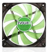 EVOLVEO 12L1GR ventilátor 120mm, 4 LED zelený, 3pin