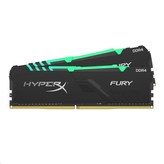 DIMM DDR4 16GB 3733MHz CL19 (Kit of 2) KINGSTON HyperX FURY Black RGB