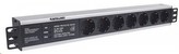 Intellinet 19\" 1.5U Rackmount 7-Way Power Strip - German Type, rozvodný panel, 7x DE zásuvka, 3m kabel,přepěťová ochrana