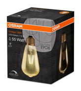 OSRAM Vintage 1906 LED CL Edison Filament GOLD 7W 825 E27 725lm 2500K (CRI 80) 15000h A+ DIM (Krabička 1ks)