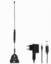 EVOLVEO Xany 3 LTE 230/5V, 30dBi aktivní pokojová anténa DVB-T/T2, LTE filtr