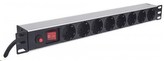 Intellinet 19\" 1U Rackmount 8-Way Power Strip - German Type, rozvodný panel, 8x DE zásuvka, 3m kabel