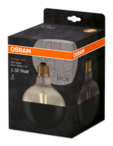 OSRAM Vintage 1906 LED CL GLOBE125 MIRROR BLACK 7W 827 E27 680lm 2700K (CRI 80) 15000h A+ (Krabička 1ks)