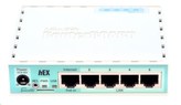 MikroTik RouterBOARD hEX, 880MHz dual-core CPU, 256MB RAM, 5x LAN, USB, microSD slot, vč. L4 licence