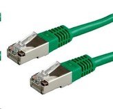 Patch kabel Cat6A, S-FTP - 5m, zelený