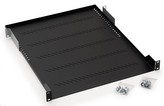 TRITON Police s perforací 19\", 1U/350mm, nosnost 40kg, černá