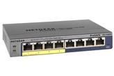 Netgear GS108PE 8-port gigabit ProSafe Plus Switch, 4 porty jsou PoE, PC management