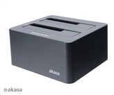 AKASA HDD box DuoDock X3 HDD/SSD, USB 3.1, 2.5\" a 3.5\", pro 2 disky současně