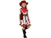 Šaty na karneval - kovbojská dívka, 110 - 120 cm