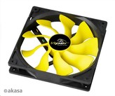 AKASA ventilátor Viper, 140 x 25mm, PWM regulace, extra výkonný a tichý, HDB ložisko