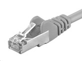 PREMIUMCORD F/UTP 15m CAT.6 patch kabel awg26 šedá