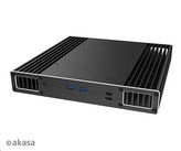 AKASA skříň Plato PX, fanless case, černá