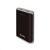 Celly powerbanka 10000 mAh, 2x USB, černá