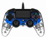 Nacon Wired Compact Controller - ovladač pro PlayStation 4 - průhledný modrý