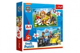 Puzzle 2v1 Paw Patrol/Tlapková patrola 2x50 dílků v krabici 20x20x5cm