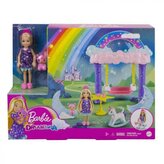 Barbie Chelsea s houpacím koníkem herní set GTF50