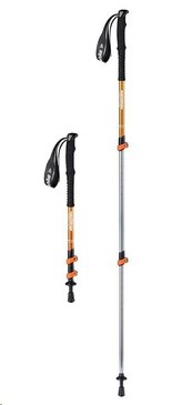 Naturehike teleskopická treková hliníková hůlka ST01 57-120cm 233g - zlatá