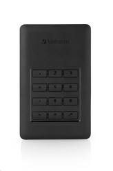 VERBATIM HDD 2.5\" 1TB Incl.KEYPAD USB3.1 USB 3.0 GDPR
