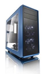 FRACTAL DESIGN skříň FOCUS G, Midi Tower, průhledný bok, Blue, bez zdroje