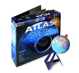 Atlas světa a otáčivý glóbus