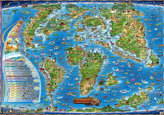 Dětská mapa Prehistorický svět