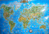 Mapa světa pro děti