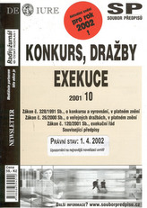 Konkurs, dražby, exekuce k 1.4.2002
