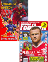 Balíček 2ks Fotbalové hvězdy 2008 + časopis ProFootball