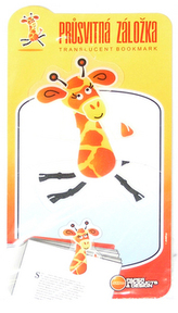 Průsvitná záložka Žirafa - PZ 022